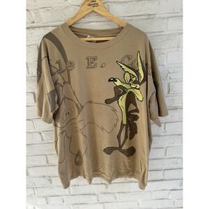 Vintage Wile E Coyote Shirt Men's XL‎ Looney Tunes 90s Wild Oats Single Stitch